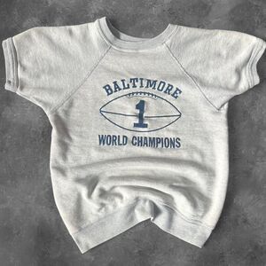 American-vintage Men's Grey and Blue Sweatshirt